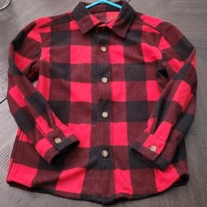 Jumping beans fleece button up